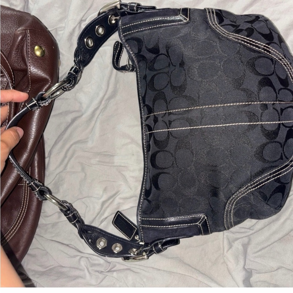 Stylish Black Patterned Women's Bag